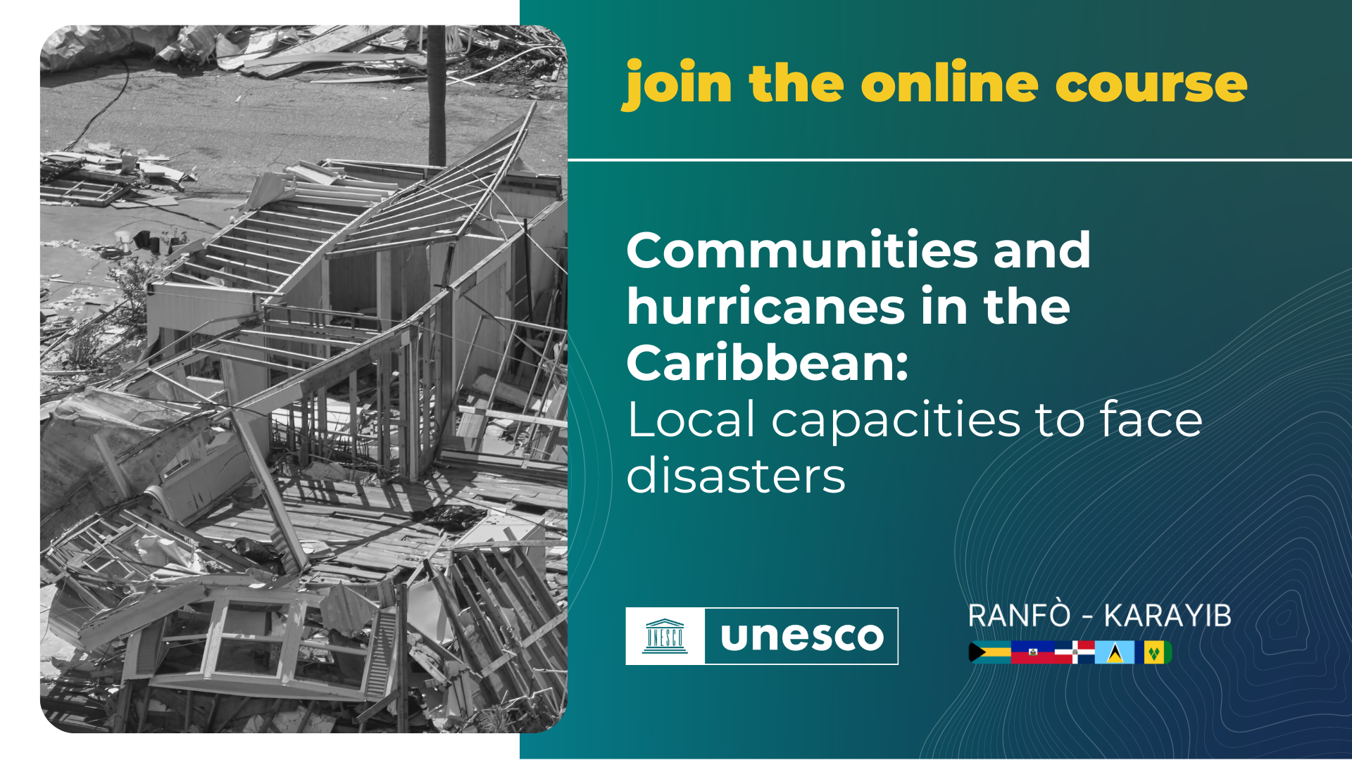 Communities and hurricanes in the Caribbean: Local capacities to face disasters. ED-001_ENG